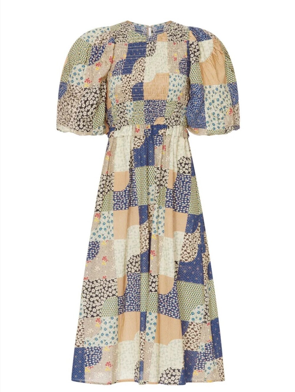 Sea New York Louie Patchwork Cottagecore Dress XL